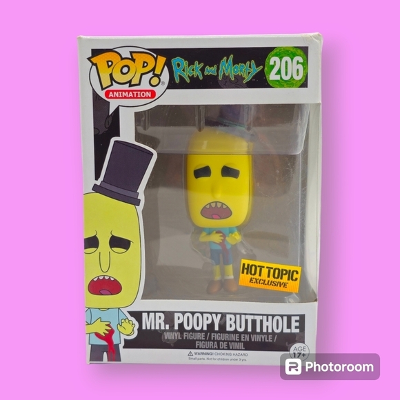 Funko POP! Rick and Morty Mr. Poopy Butthole #206 Vinyl Figure - Picture 1 of 8